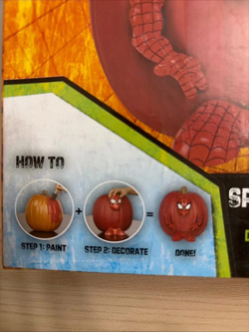 Marvel New!Ultimate Spider-Man Red Pumpkin Decorating Kit for Kids